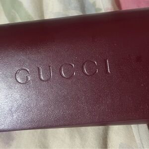 Gucci Burgundy Leather Case